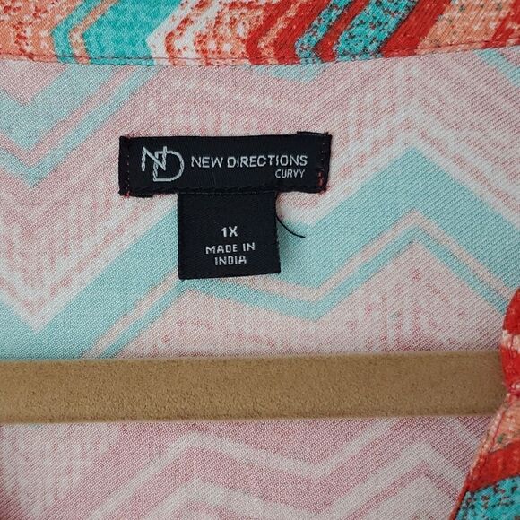 ✨️New Directions Curvy, womans tunic, size 1X, NWT ✨️ - Picture 2 of 7